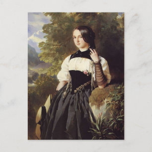 A Swiss Girl from Interlaken by Franz Winterhalter Postcard