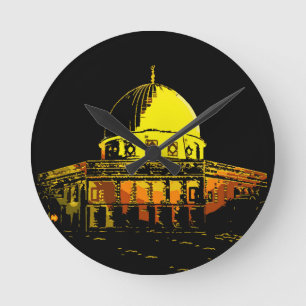 A Symbol of Peace: Dome of the Rock Round Clock