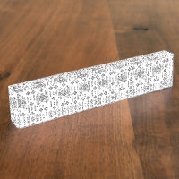A symmetrical monochrome design featuring intricat