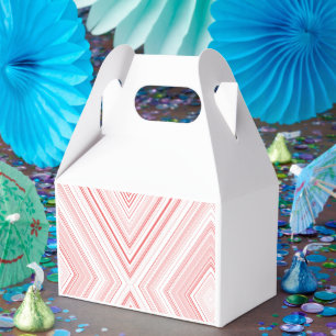  A symmetrical pattern featuring red and pink moti Favour Box