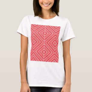 A symmetrical pattern featuring red, orange, and p T-Shirt