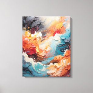 A Symphony of Colour and Texture Canvas Print