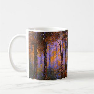A Symphony of Leaves - Woodland Landscape Coffee Mug