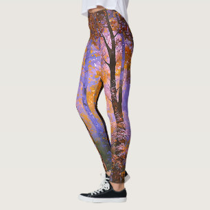 A Symphony of Leaves - Woodland Landscape Leggings