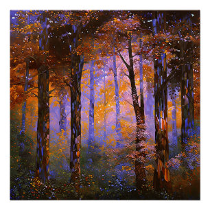 A Symphony of Leaves - Woodland Landscape Poster