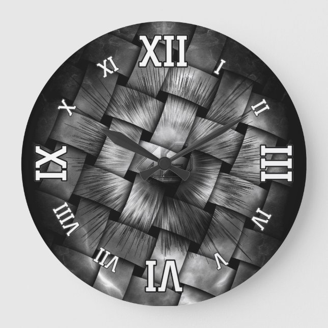 A-Synchronous Ethereal Clouds Large Clock (Front)