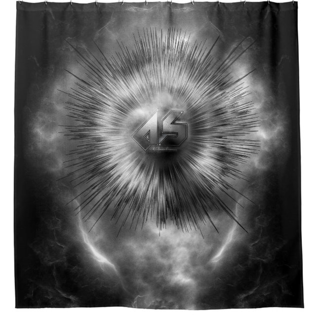 A-Synchronous Ethereal Clouds Shower Curtain (Front)