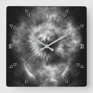 A-Synchronous Ethereal Clouds Wall Clock