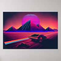 A Synthwave Adventure Through the Desert