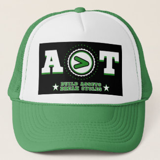 A > T Mindset on Display Own More Chase Less Trucker Hat