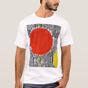 A T-Shirt with a large red spot