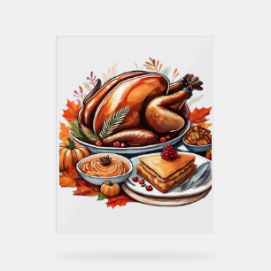 A Table Full of Gratitude Classic T-Shirt Acrylic Sign