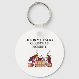 a tacky christmas gift design key ring