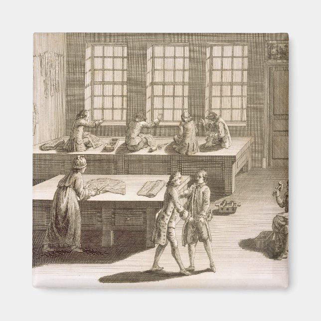 A tailor's workshop, from the 'Encyclopedie des Sc Magnet (Front)