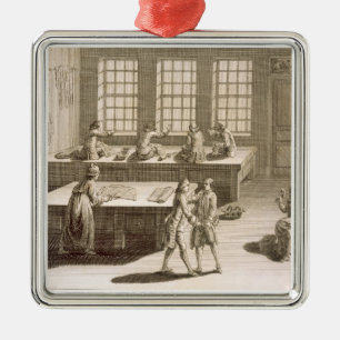 A tailor's workshop, from the 'Encyclopedie des Sc Metal Tree Decoration