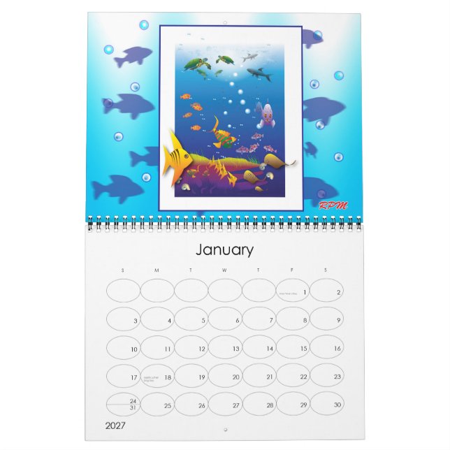 A Tale of Two Turtles Calendar (Jan 2027)