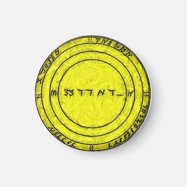 A Talisman to ensure all prosperity Magnet (Front)