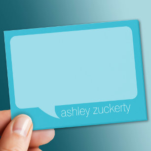 A Talk Bubble with Personalised Name Post-it Notes
