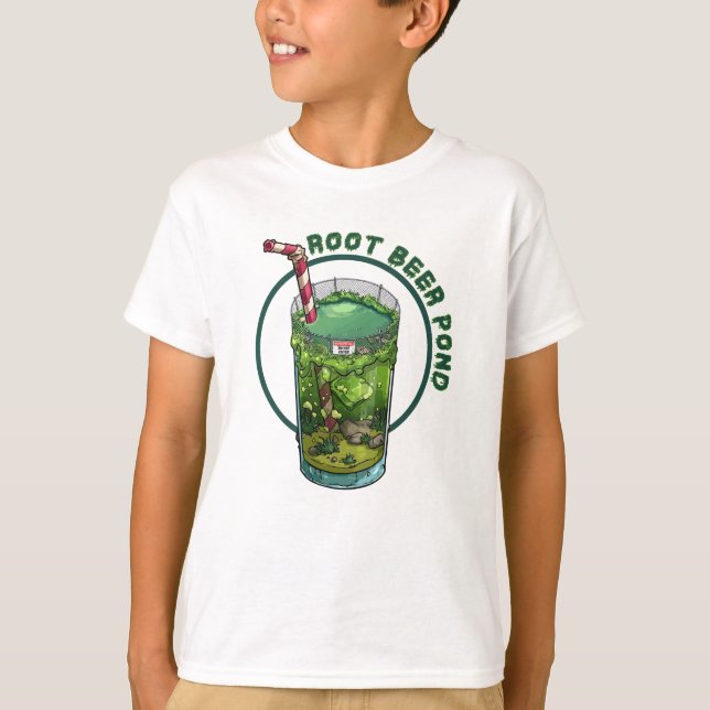 A Tall Glass of Root Beer Pond T-Shirt (Front)