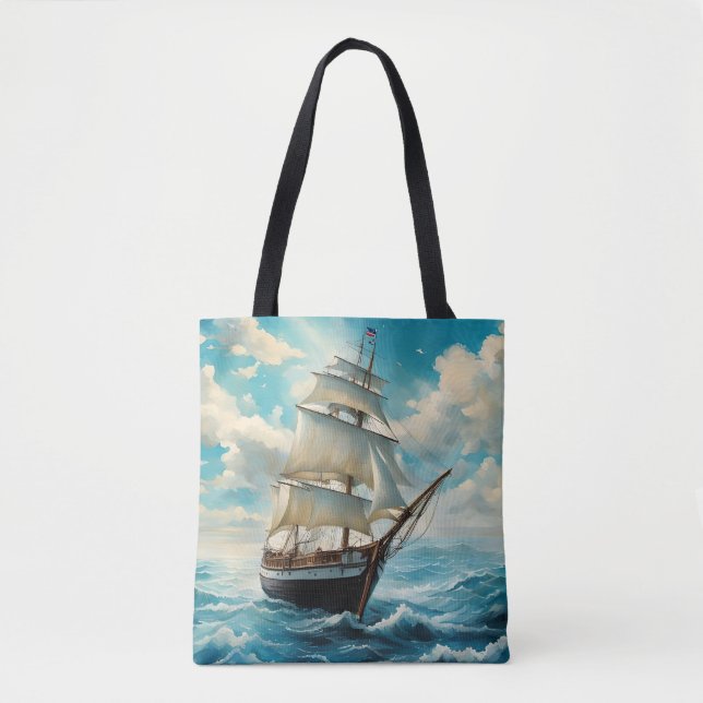 A Tall Ship Tote Bag (Front)