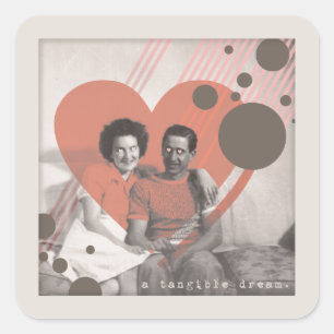 a tangible dream square sticker