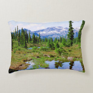 A tarn in the backcountry of Vancouver Island Decorative Cushion