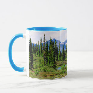 A tarn in the backcountry of Vancouver Island Mug