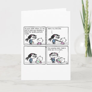 A Taste For Picture Books card for book lovers