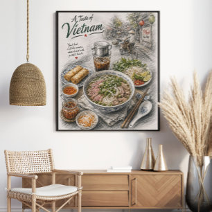 A Taste of Vietnam Vietnamese Pho and Street Poster