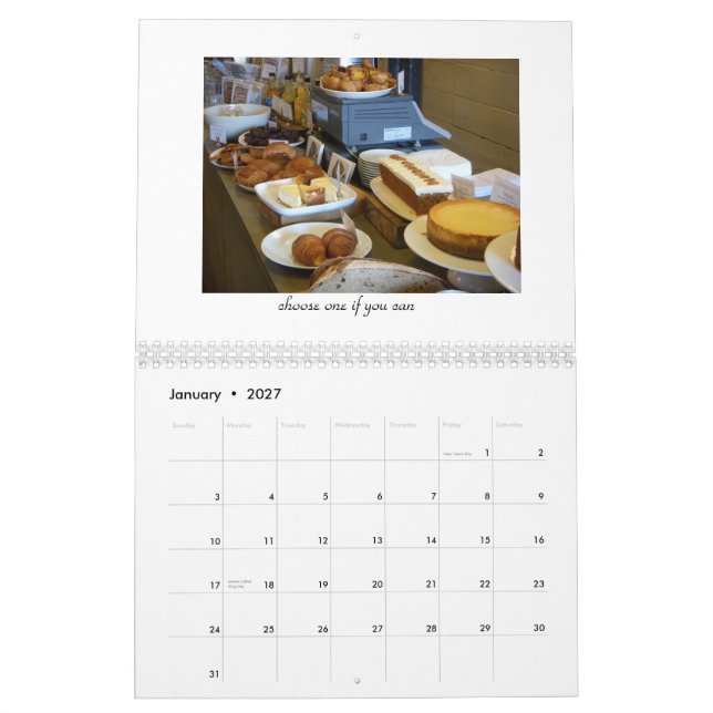 A Tasty Calender 2009 Calendar (Jan 2027)