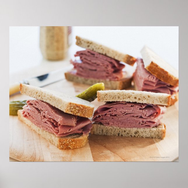 A tasty sandwich poster (Front)