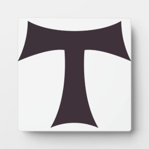 A tau cross Saint Anthony cross Plaque