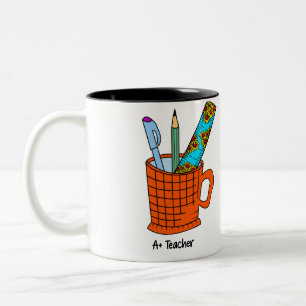 A+ Teacher Coffee Mug   Teacher Appreciation Gift