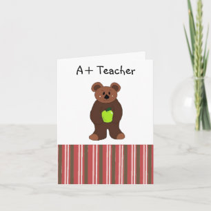 A+ Teacher Holiday Card