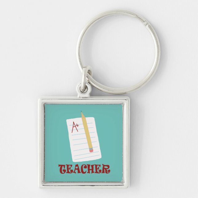 A+ Teacher Key Ring (Front)