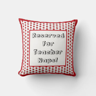 A+ Teacher Red Apple Cool School Cartoon Cushion