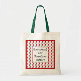 A+ Teacher Red Apple Cool School Cartoon Tote Bag