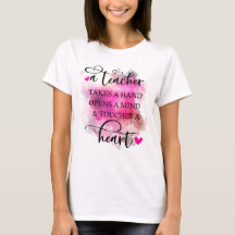 A Teacher touches a Heart T-shirt