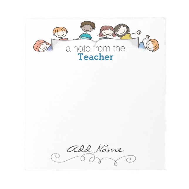A Teacher's Custom Notepad (Front)