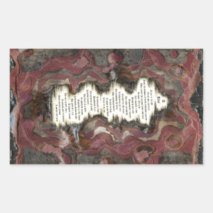 A Tear Rectangular Sticker