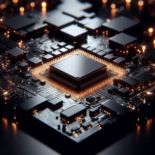 A technical image focused on a computer component poster