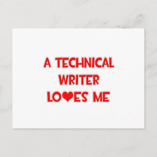 A Technical Writer Loves Me Postcard