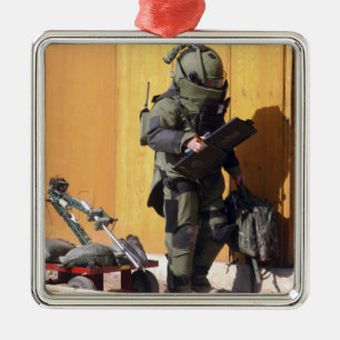 A technician metal tree decoration