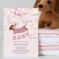A Teenie Weenie Cute Dachshund Girl Baby Shower