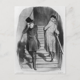 A tenant who owes three terms postcard