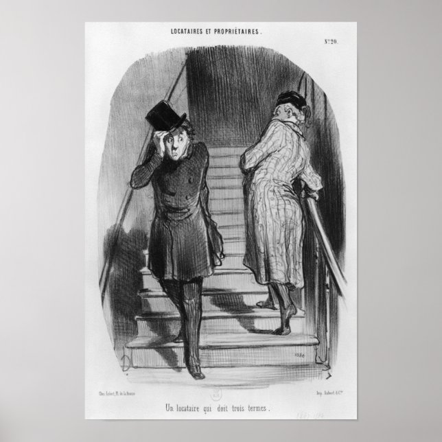 A tenant who owes three terms poster (Front)