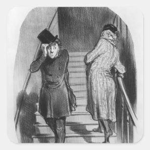 A tenant who owes three terms square sticker