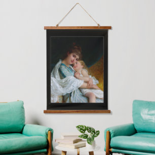 A Tender Embrace by Emile Munier Hanging Tapestry