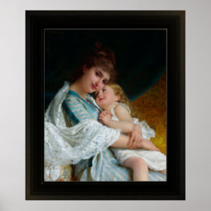 A Tender Embrace by Emile Munier Poster
