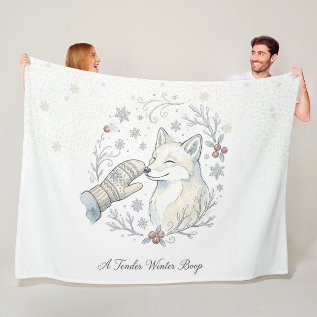 A Tender Winter Boop Fleece Blanket (In Situ)